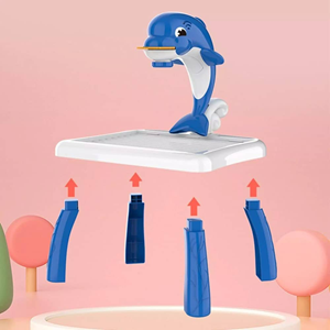 میز نقاشی پروژکتور دار کودک طرح دلفین TETRIS PROJECTION PAINTING TABLE-اسباب بازی